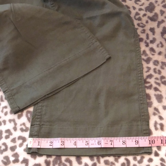 Roxy Button Fly Linen Blend Pants in Green Size 3 Juniors - Picture 16 of 17
